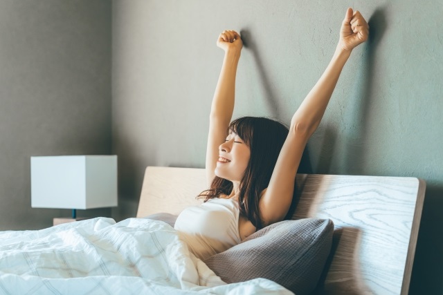 起床したときに自分の睡眠の状態を図りしる